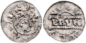 Niederlande - Friesland Bruno III. 1038-1057 Denar o.J. Dannenberg vgl. 500. 
0,61g ss