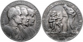 Polen Unter Fremdherrschaft 1795-1918 Medaille 1915 Kriegsmetall (v. Jan Wisocki) Polonia Devastata" "
55,0mm 51,3g vz