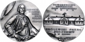 Polen Volksrepublik Medaille 1986 (Metall?) auf August III. und das Sächsische Palais in Kutno 
69,6mm 153,1g st-