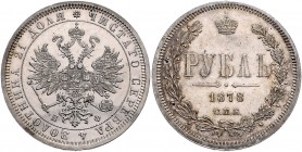 Russland Alexander II. 1855-1881 1 Rubel 1878 Bitkin 92. 
kl.Kr. gutes vz