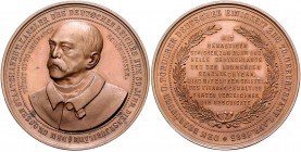 Sammlung Otto v. Bismarck Bronzemedaille 1885 (v. Drentwett) auf seinen 70. Geburtstag und 50-jähriges Dienstjubiläum Bennert 26. Slg. Bö. 5062. Slg. ...
