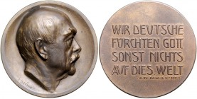 Sammlung Otto v. Bismarck Bronzemedaille 1888 (v. Seffner) auf seine Reichstagsrede Bennert -. Slg. Bö. -. 
50,4mm 70,1g vz-st