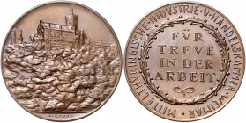 Medaillen von Karl Goetz Bronzemedaille o.J. Industrie- und Handelskammer Weimar - Für Treue in der Arbeit, i.Rd: BAYER. HAUPTMÜNZAMT Kien. 360. Slg. ...
