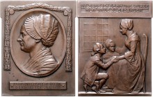 - Personen - Goethe, J.W. v. 1749-1832 Bronze-Plakette 1902 (v. R. Bosselt) auf seine Mutter Katharina Elisabeth, geb. Textor 1731-1808 Förschn. 432. ...