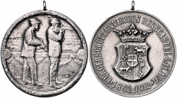 - Schützenmedaillen - Bernkastel /Mosel Silbermedaille 1912 a.d. 50-Jahrfeier des Bürger-Schützenvereins am 4.-11. August, mit Punze 990" Peltzer -. "...