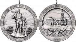 - Schützenmedaillen - Frankfurt /Main Silbermedaille 1910 (v. Schwerdt, Stgt.) a.d. 15. Verbandsschießen des Mitteldeutschen Schützenverbandes in Sach...
