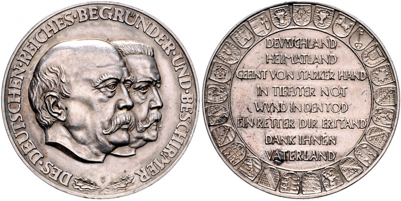 - Allgemeine Medaillen Silbermedaille o.J. (v. Glöckler) a.d. Begründer und Besc...