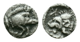 Mysia, Cyzicus Obol circa 450, AR . Forepart of boar l., behind, tunny. Lion’s head l. within incuse square. Reference: Condition: Very Fine

Weight...