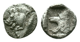 Mysia, Cyzicus Obol circa 450, AR . Forepart of boar l., behind, tunny. Lion’s head l. within incuse square. Reference: Condition: Very Fine

Weight...