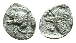 Mysia, Cyzicus Obol circa 450, AR . Forepart of boar l., behind, tunny. Lion’s head l. within incuse square. Reference: Condition: Very Fine

Weight...