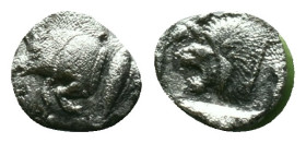 Mysia, Cyzicus Obol circa 450, AR . Forepart of boar l., behind, tunny. Lion’s head l. within incuse square. Reference: Condition: Very Fine

Weight...