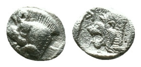 Mysia, Cyzicus Obol circa 450, AR . Forepart of boar l., behind, tunny. Lion’s head l. within incuse square. Reference: Condition: Very Fine

Weight...