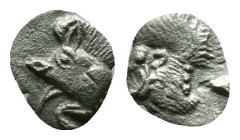 Mysia, Cyzicus Obol circa 450, AR . Forepart of boar l., behind, tunny. Lion’s head l. within incuse square. Reference: Condition: Very Fine

Weight...