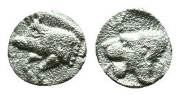 Mysia, Cyzicus Obol circa 450, AR . Forepart of boar l., behind, tunny. Lion’s head l. within incuse square. Reference: Condition: Very Fine

Weight...
