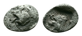 Mysia, Cyzicus Obol circa 450, AR . Forepart of boar l., behind, tunny. Lion’s head l. within incuse square. Reference: Condition: Very Fine

Weight...