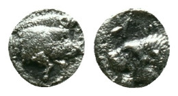 Mysia, Cyzicus Obol circa 450, AR . Forepart of boar l., behind, tunny. Lion’s head l. within incuse square. Reference: Condition: Very Fine

Weight...