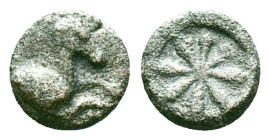 Aeolis, Kyme. AR Obol, c. 350-250 BC. Obv. Forepart of horse to right. Reference: Condition: Very Fine

Weight: 0,82 gr. Diameter: 8,5 mm