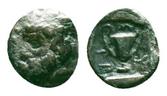 Greek Coins AR Reference: Condition: Very Fine

Weight: 0,37 gr. Diameter: 7,6 mm