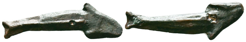 SKYTHIA. Olbia. AE Dolphin, ca. 5th-4th Century B.C. Reference: Condition: Very ...