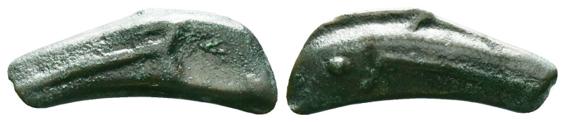SKYTHIA. Olbia. AE Dolphin, ca. 5th-4th Century B.C. Reference: Condition: Very ...