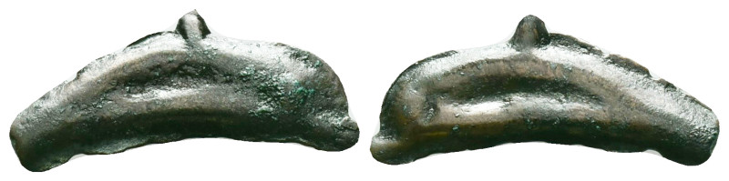SKYTHIA. Olbia. AE Dolphin, ca. 5th-4th Century B.C. Reference: Condition: Very ...