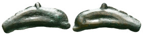 SKYTHIA. Olbia. AE Dolphin, ca. 5th-4th Century B.C. Reference: Condition: Very Fine

Weight: 2,17 gr. Diameter: 26,9 mm
