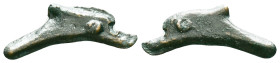 SKYTHIA. Olbia. AE Dolphin, ca. 5th-4th Century B.C. Reference: Condition: Very Fine

Weight: 1,89 gr. Diameter: 27,5 mm