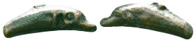 SKYTHIA. Olbia. AE Dolphin, ca. 5th-4th Century B.C. Reference: Condition: Very Fine

Weight: 1,67 gr. Diameter: 24,0 mm