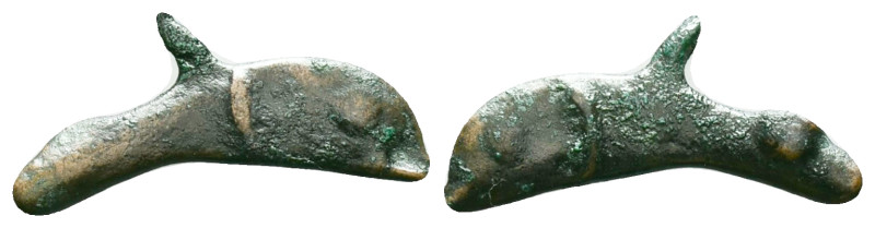 SKYTHIA. Olbia. AE Dolphin, ca. 5th-4th Century B.C. Reference: Condition: Very ...
