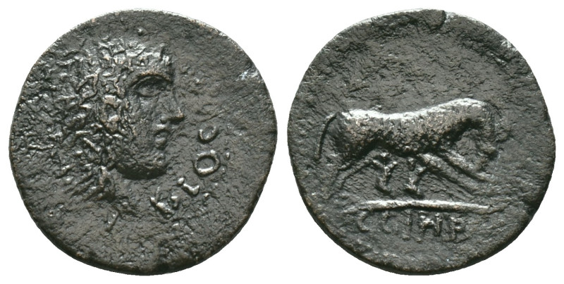 Roman Provincial Coins AE Reference: Condition: Very Fine

Weight: 5,49 gr. Di...