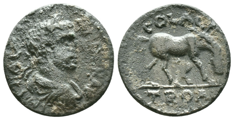 Troas Alexandria, Gallienus, IMP LICINI GALLIENVS, laureate, draped and cuirasse...