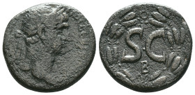 Trajan Æ Antioch, Seleucis and Pieria. AD 114-116. Reference: Condition: Very Fine

Weight: 15,5 gr. Diameter: 26,2 mm