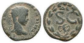 Elagabalus. (218-222 AD). Æ Bronze. Syria. Antioch. "Repatinated" Reference: Condition: Very Fine

Weight: 5,22 gr. Diameter: 18,9 mm