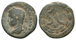 Elagabalus. (218-222 AD). Æ Bronze. Syria. Antioch. "Repatinated" Reference: Condition: Very Fine

Weight: 5,29 gr. Diameter: 19,2 mm
