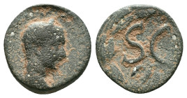 Elagabalus. (218-222 AD). Æ Bronze. Syria. Antioch. Reference: Condition: Very Fine

Weight: 3,54 gr. Diameter: 16,2 mm