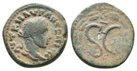 Elagabalus. (218-222 AD). Æ Bronze. Syria. Antioch. Reference: Condition: Very Fine

Weight: 5,95 gr. Diameter: 17,6 mm