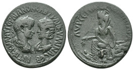 MESOPOTAMIA, Singara. Gordian III, with Tranquillina. AD 238-244. Æ . Laureate, draped, and cuirassed bust of Gordian right vis-à-vis draped bust of T...