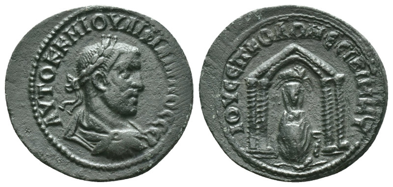 Mesopotamia, Nisibis. Philip I. A.D. 244-249. AE. Laureate, draped and cuirassed...