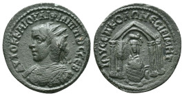 MESOPOTAMIA. Nisibis. Philip II (247-249). Ae. Obv: AYTOK K M IOYΛI ΦIΛIΠΠOC CEB. Radiate and cuirassed bust left. Rev: IOY CEΠ ΚΟΛΩ ΝECIBI MHT. Tyche...
