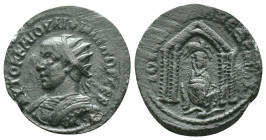 MESOPOTAMIA. Nisibis. Philip II (247-249). Ae. Obv: AYTOK K M IOYΛI ΦIΛIΠΠOC CEB. Radiate and cuirassed bust left. Rev: IOY CEΠ ΚΟΛΩ ΝECIBI MHT. Tyche...