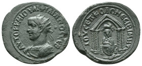 MESOPOTAMIA. Nisibis. Philip II (247-249). Ae. Obv: AYTOK K M IOYΛI ΦIΛIΠΠOC CEB. Radiate and cuirassed bust left. Rev: IOY CEΠ ΚΟΛΩ ΝECIBI MHT. Tyche...