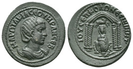 MESOPOTAMIA. Nisibis. Otacilia Severa (Augusta, 244-249). Ae. Obv : MAP ΩTAKIΛ CEOYHPAN CEB. Diademed and draped bust right, set on crescent. Rev : IO...