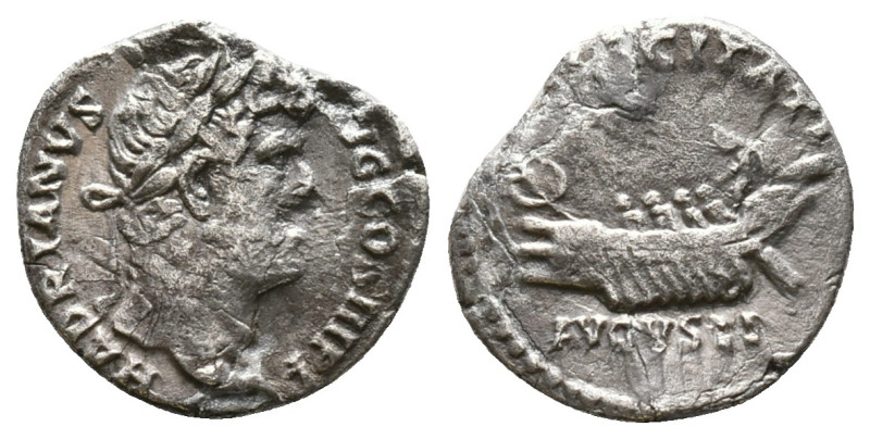 Hadrian. AD 117-138. AR Denarius. Struck circa AD 134-138. Laureate bust right, ...