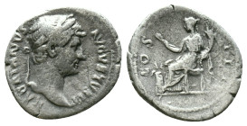 Roman Imperial Hadrian AR Denarius. Rome, AD 119-120. Reference: Condition: Very Fine

Weight: 2,67 gr. Diameter: 18,9 mm