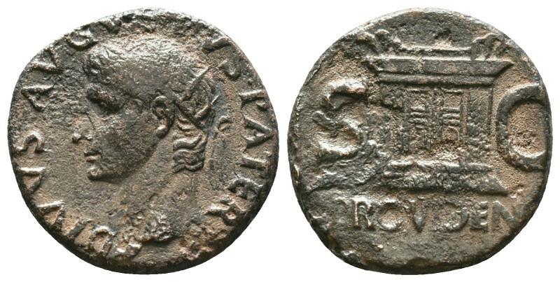 Ancients Roman Imperial Divus Augustus (27 BC-AD 14). AE as Repatinated "Repatin...