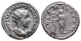 Gordian III AD 238-244. Rome Antoninianus AR Reference: Condition: Very Fine

Weight: 3,63 gr. Diameter: 22,4 mm