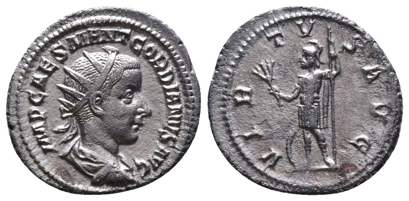 Gordian III AR Antoninianus. Rome, AD 240. IMP CAES GORDIANVS PIVS AVG, radiate,...