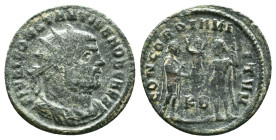 Constantius I. As Caesar, A.D. 293-305. Æ antoninianus. Reference: Condition: Very Fine

Weight: 3,03 gr. Diameter: 20,6 mm