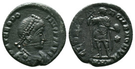 Theodosius I, (379-395 AD) Constantinople, AE Follis Reference: Condition: Very Fine

Weight: 6,90 gr. Diameter: 21,0 mm