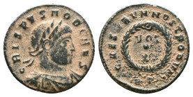 Crispus. Caesar, A.D. 317-326. Æ "Repatinated" Reference: Condition: Very Fine

Weight: 2,66 gr. Diameter: 18,7 mm